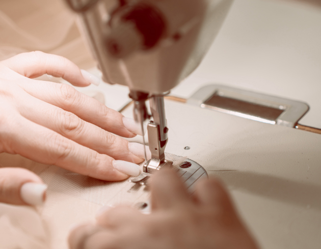 YuNa Design bridal gown sewing process